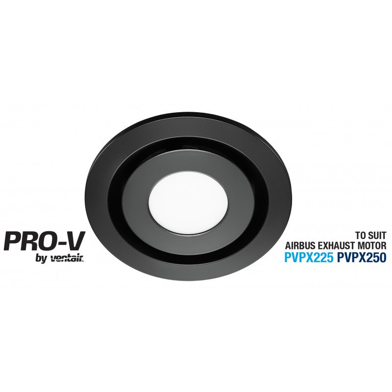 AIRBUS 250 FASCIA - Black Round with LED Light