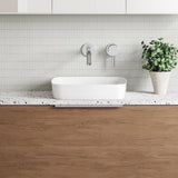 A lifestyle image of Timberline's Addison Basin 400mm White Gloss