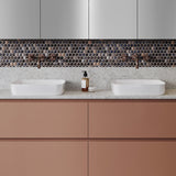 A lifestyle image of Timberline's Addison Basin 400mm White Gloss