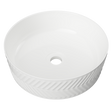An image of Timberline's Allure Arrow Basin 360mm White Gloss