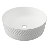 An image of Timberline's Allure Arrow Basin 360mm White Matt