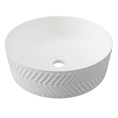 An image of Timberline's Allure Arrow Basin 360mm White Matt