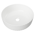 An image of Timberline's Allure Dimple Basin 360mm White Gloss