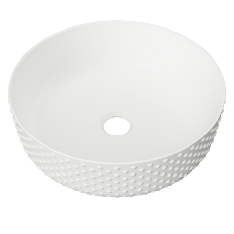 An image of Timberline's Allure Dimple Basin 360mm White Matt