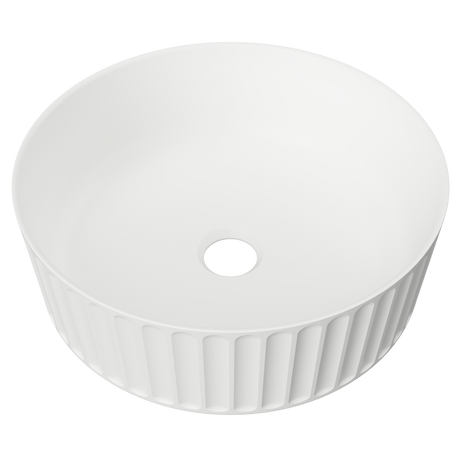 An image of Timberline's Allure Flute Basin 365mm White Matt