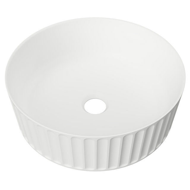 An image of Timberline's Allure Flute Basin 365mm White Matt