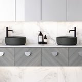 A lifestyle image of Timberline's Allure Basin 360mm Anthracite