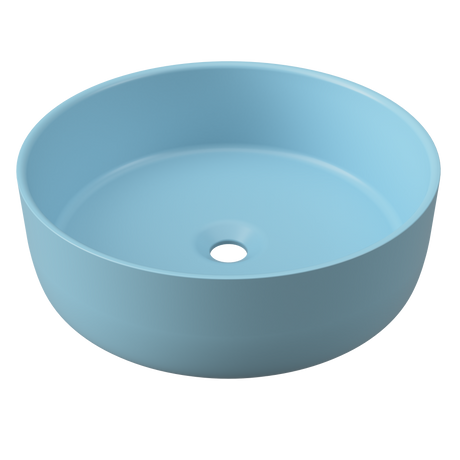 An image of Timberline's Allure Basin 360mm Blue Matt