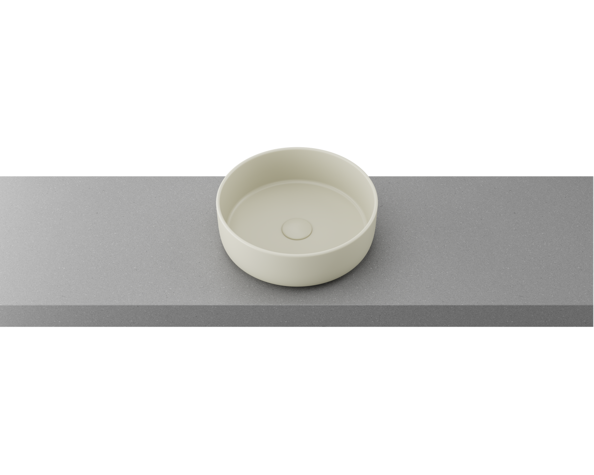 An image of Timberline's Allure Basin 360mm Ivory Matt