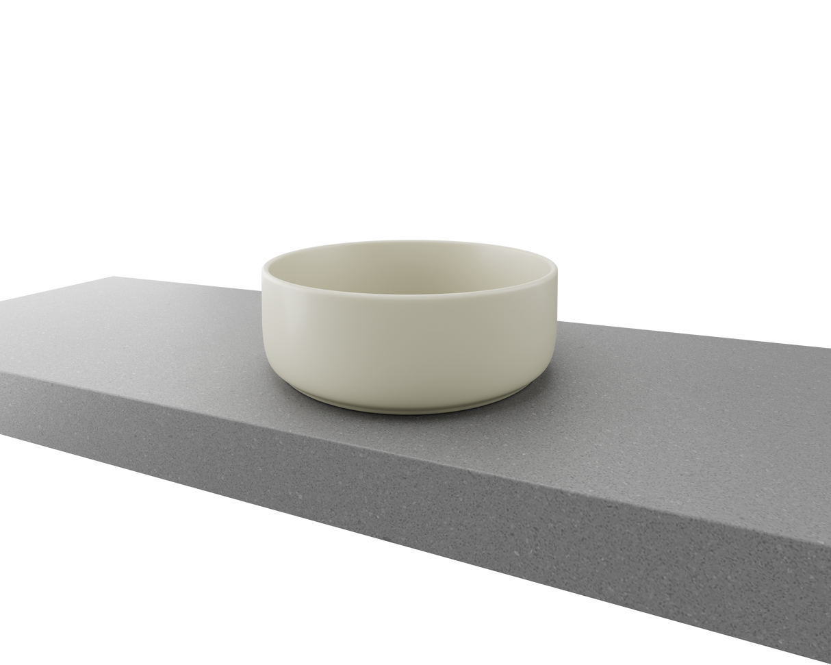 An image of Timberline's Allure Basin 360mm Ivory Matt