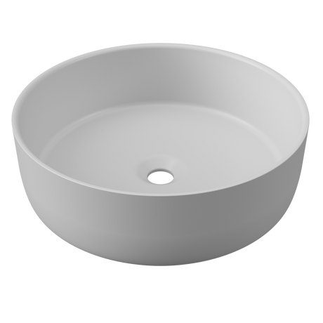An image of Timberline's Allure Basin 360mm Light Grey Matt