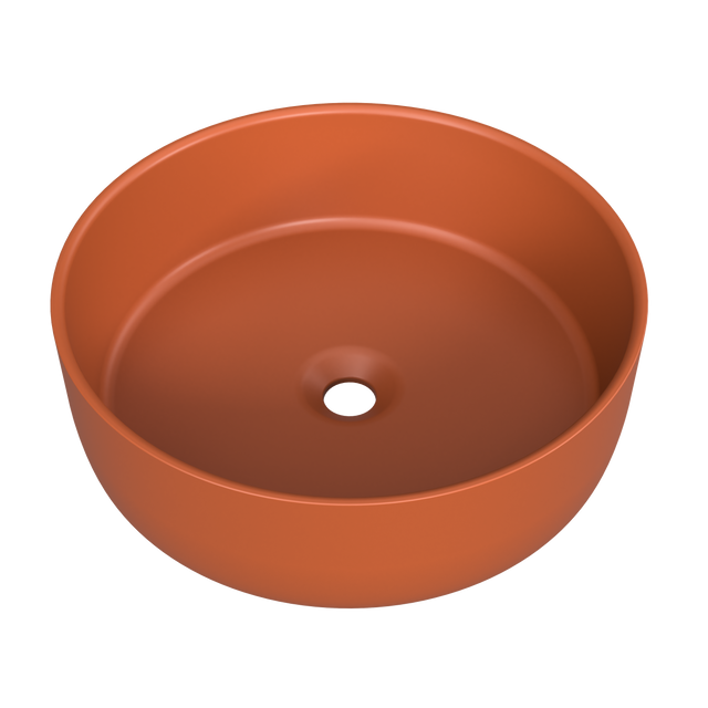 An image of Timberline's Allure Basin 360mm Terracotta Matt