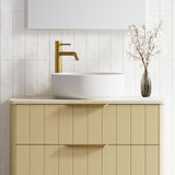 A lifestyle image of Timberline's Allure Basin 360mm White Matt