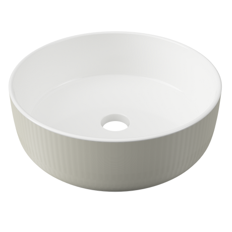 An image of Timberline's Allure Raked Basin 360mm White Gloss