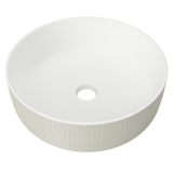 An image of Timberline's Allure Raked Basin 360mm White Matt