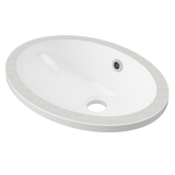 An image of Timberline's Amara Undermount Basin 450mm White Gloss