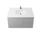 An image of Timberline's Amara Undermount Basin 450mm White Gloss