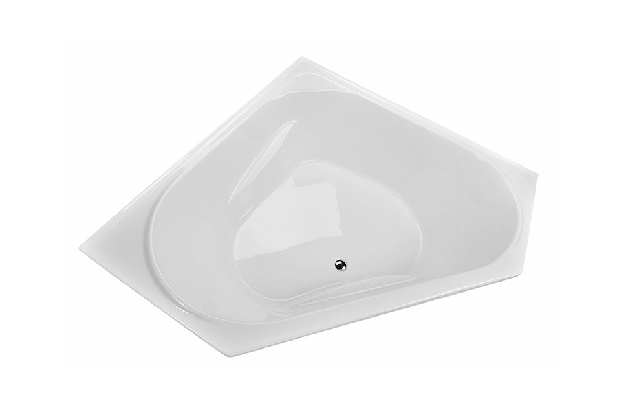 Angelique 1295 Inset Corner Bath - White