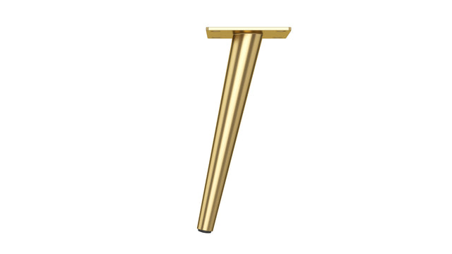 Angled 200mm Brushed Gold Leg (ANG-LEG-200-BG)