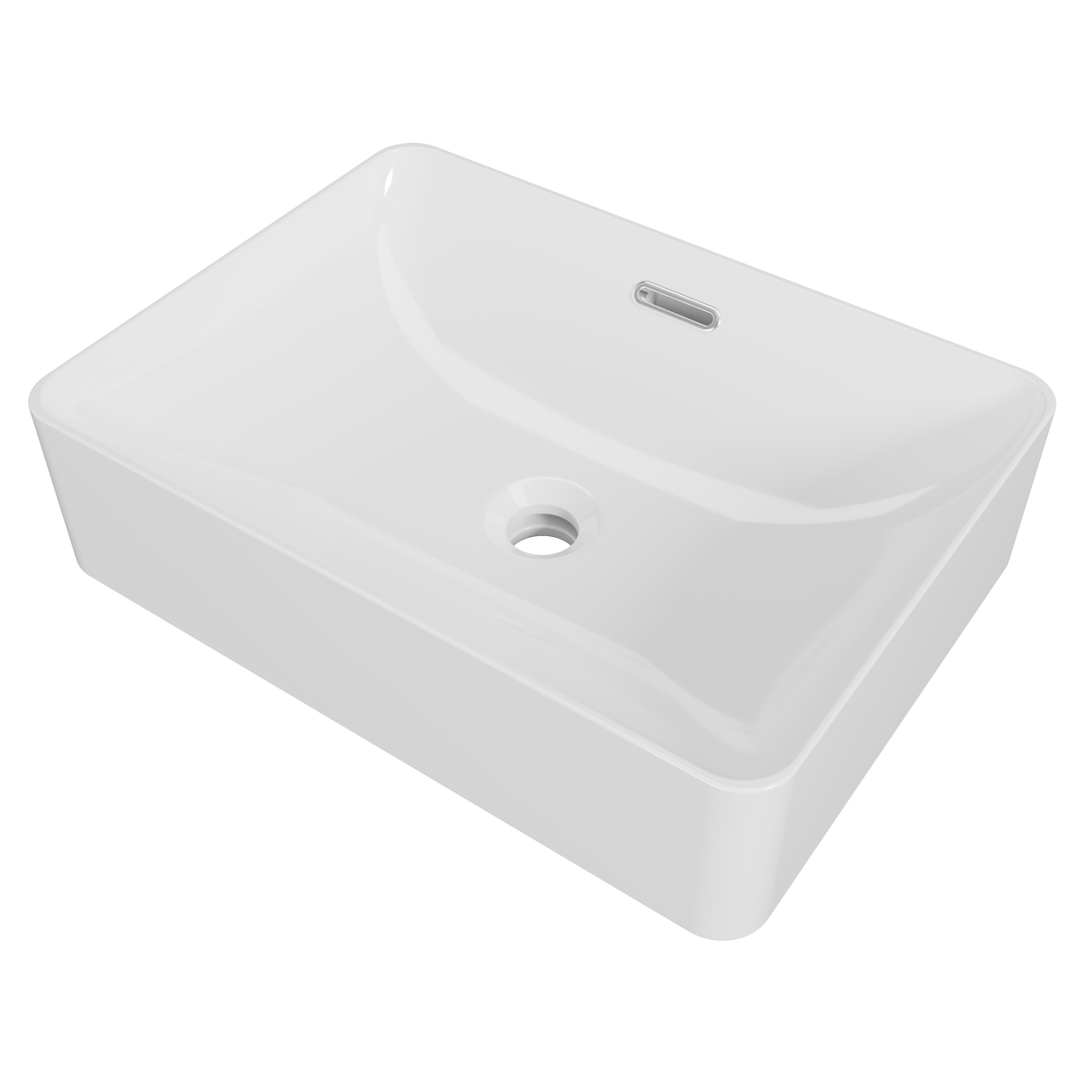 August Basin 500mm White Gloss