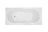 Bambino 1650 Inset Shower Bath - White