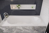 Bambino 1650 Inset Shower Bath - White