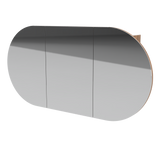 Ballad Mirror Cabinet 1200mm Three Door Gold Collection (BAL-SC-1200-3-G)