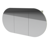 Ballad Mirror Cabinet 1200mm Three Door Platinum Collection (BAL-SC-1200-3-P)