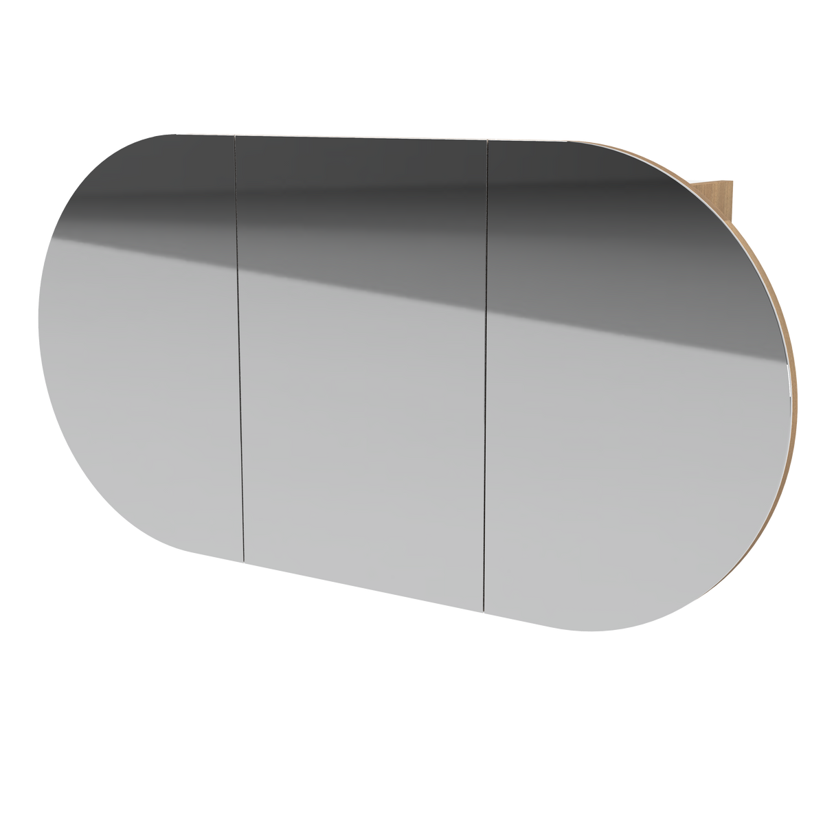 Ballad Mirror Cabinet 1200mm Three Door Platinum Collection (BAL-SC-1200-3-P)