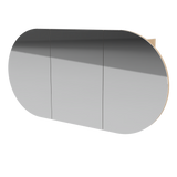 Ballad Mirror Cabinet 1200mm Three Door Gold Collection (BAL-SC-1200-3-G)