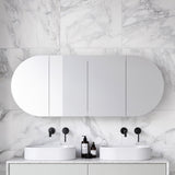 Ballad Mirror Cabinet 1500mm Four Door Gold Collection (BAL-SC-1500-4-G)