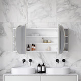 Ballad Mirror Cabinet 1500mm Four Door Platinum Collection (BAL-SC-1500-4-P)
