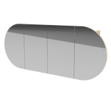 Ballad Mirror Cabinet 1500mm Four Door Platinum Collection (BAL-SC-1500-4-P)