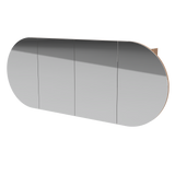 Ballad Mirror Cabinet 1500mm Four Door Gold Collection (BAL-SC-1500-4-G)