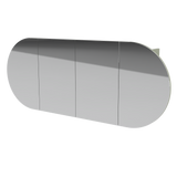 Ballad Mirror Cabinet 1500mm Four Door Gold Collection (BAL-SC-1500-4-G)