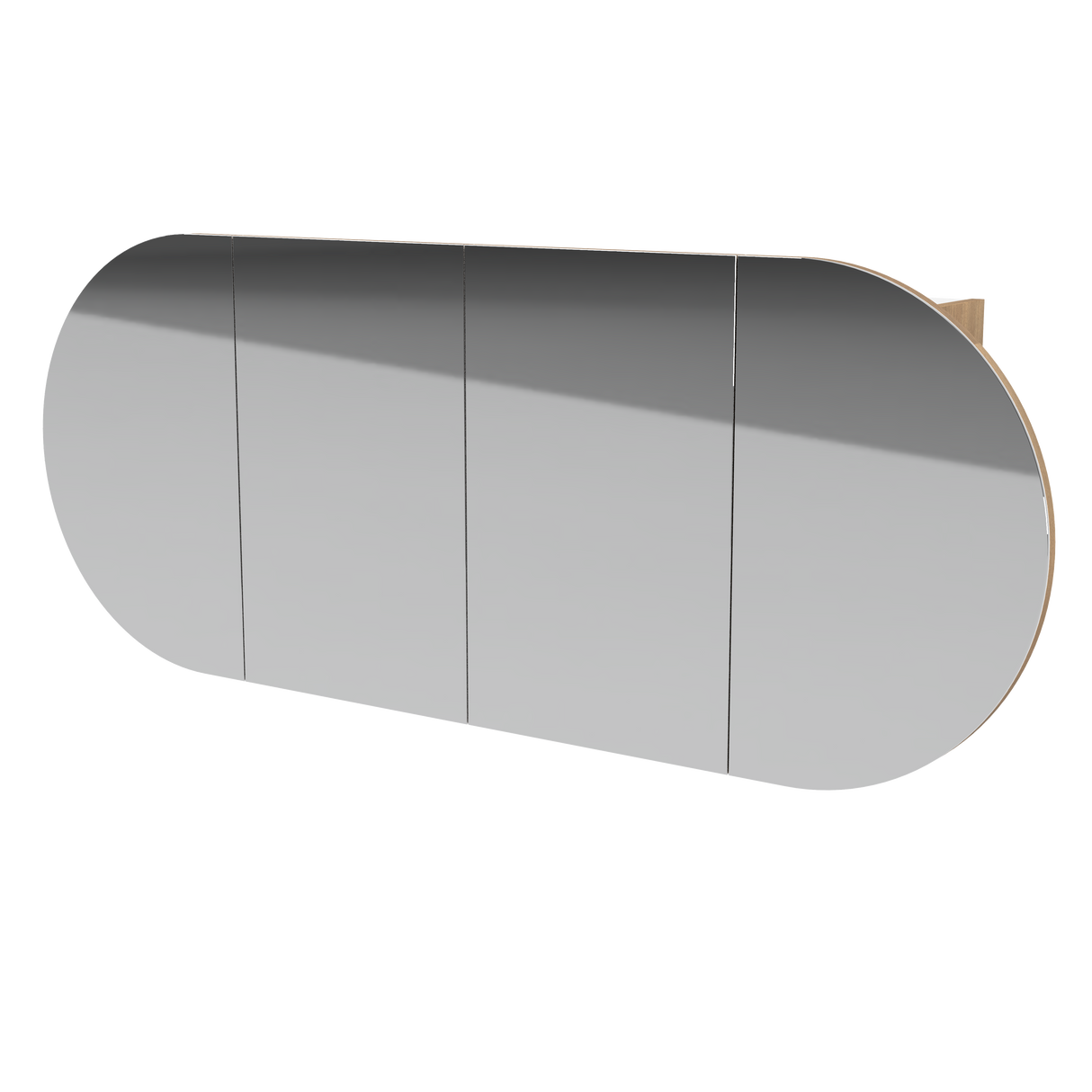 Ballad Mirror Cabinet 1500mm Four Door Platinum Collection (BAL-SC-1500-4-P)