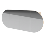 Ballad Mirror Cabinet 1500mm Four Door Platinum Collection (BAL-SC-1500-4-P)