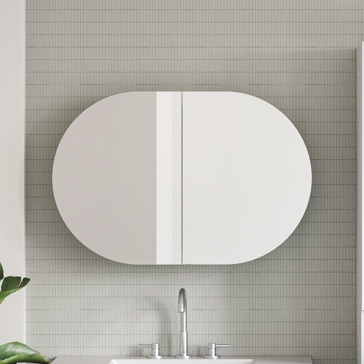 Ballad Mirror Cabinet 900mm Double Door Gold Collection (BAL-SC-900-D-G)