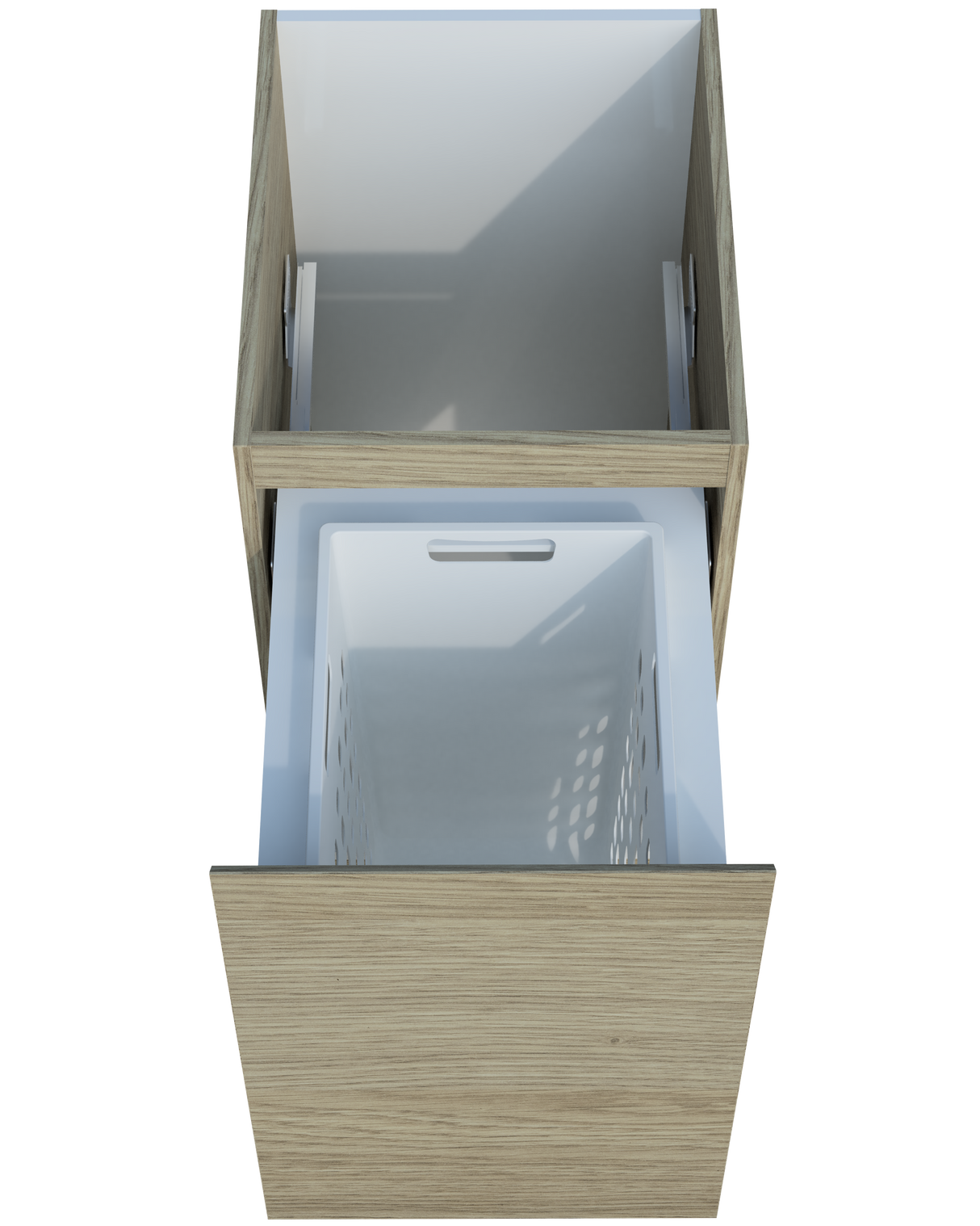 Modular Laundry Cabinet 450mm Base Unit Landry Basket Drawer (BAS-LC-450-BASK)