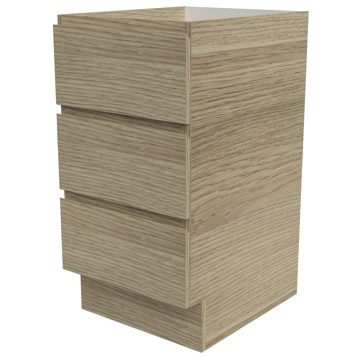 Modular Laundry Cabinet 450mm Base Unit 3 Drawers (BAS-LC-450-DR3)