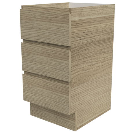 Modular Laundry Cabinet 450mm Base Unit 3 Drawers (BAS-LC-450-DR3)