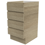 Modular Laundry Cabinet 450mm Base Unit 4 Drawers (BAS-LC-450-DR4)