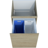 Modular Laundry 600mm Base Unit Laundry Basket Drawer (BAS-LC-600-BASK)