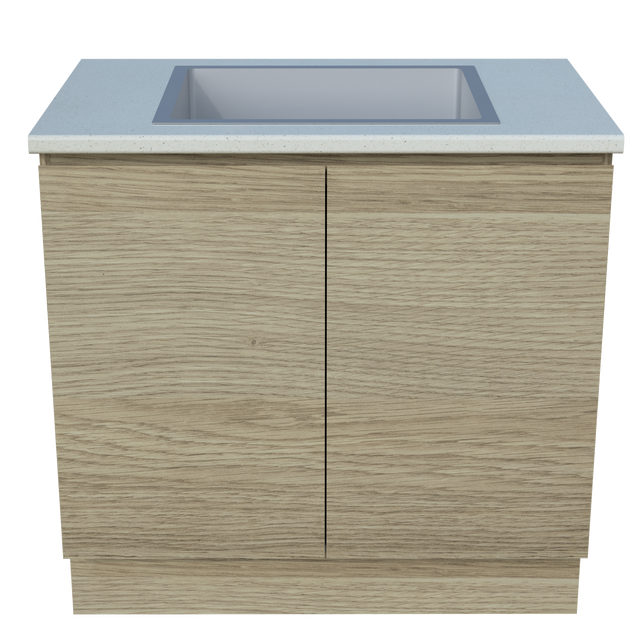 Modular Laundry 900mm x 600 Deep Combination Cabinet Top and Sink (BAS-LC-900-COMBO)