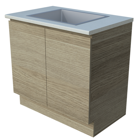 Modular Laundry 900mm x 600 Deep Combination Cabinet Top and Sink (BAS-LC-900-COMBO)