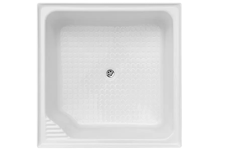 Bella 910 Inset Shower Bath - White