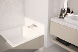 Bella 910 Inset Shower Bath - White