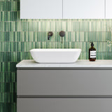 A lifestyle image of Timberline's Bloom Basin 475mm White Gloss