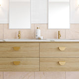 A lifestyle image of Timberline's Bodhi Undermount Basin 540mm White Gloss