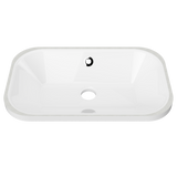 An image of Timberline's Bodhi Undermount Basin 540mm White Gloss